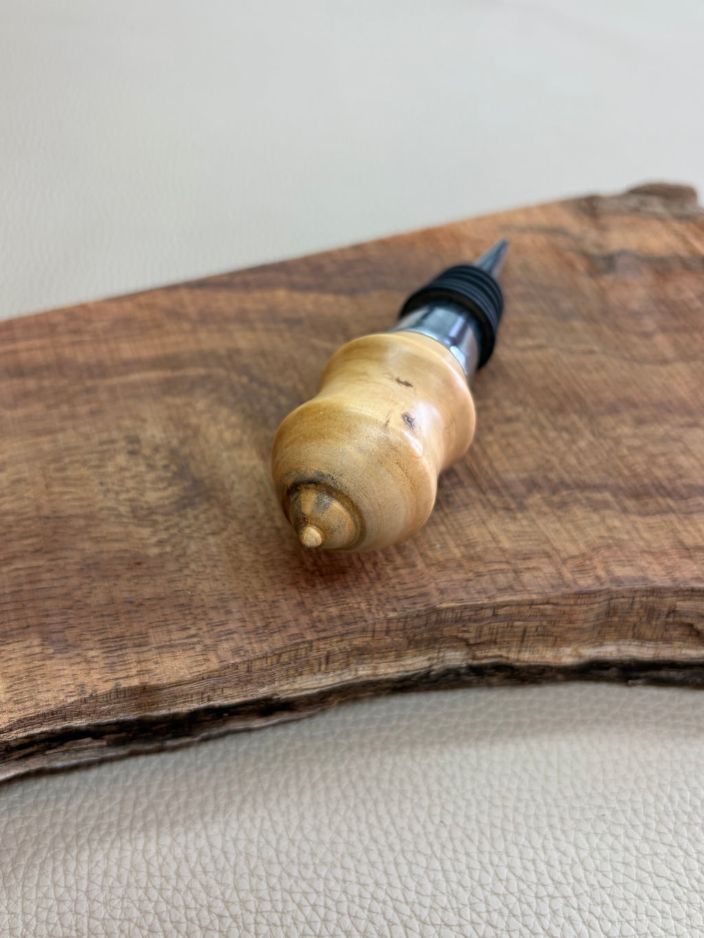 ワインストッパー（mango wood）　01